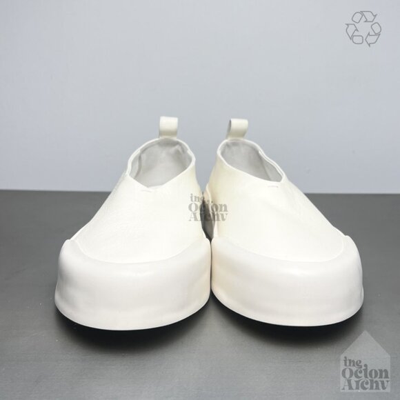 Men Size 11 Jil Sander Off-White Leather Slip On Sneaker J32WS0031277  Pre-Owned - Picture 3 of 14